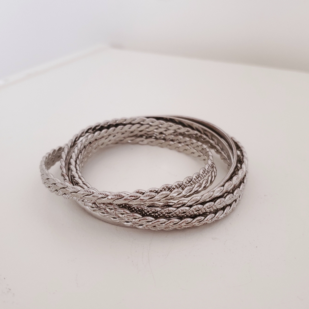 Silver Bangles